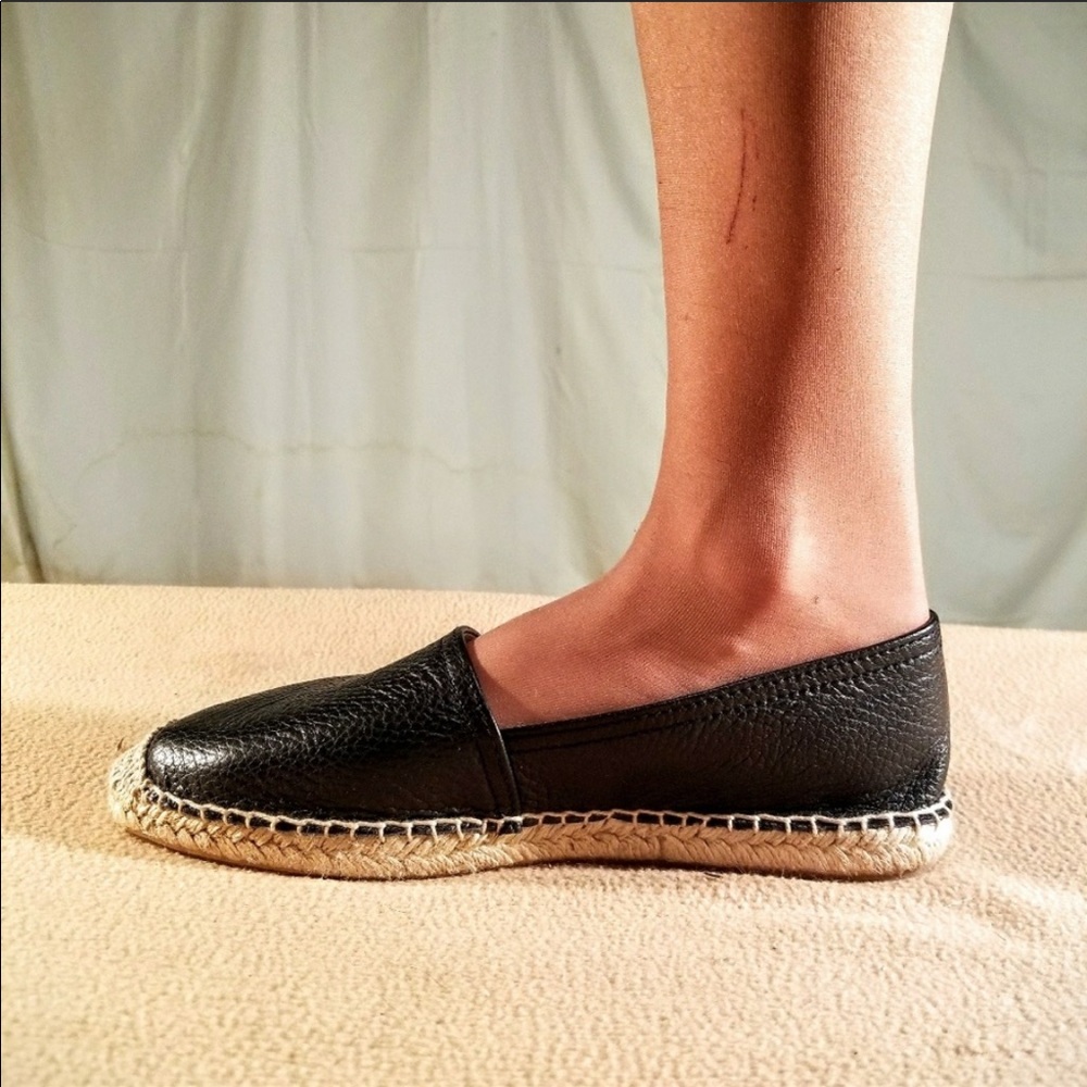 Maypol Anthropologie espadrille leather rope flats